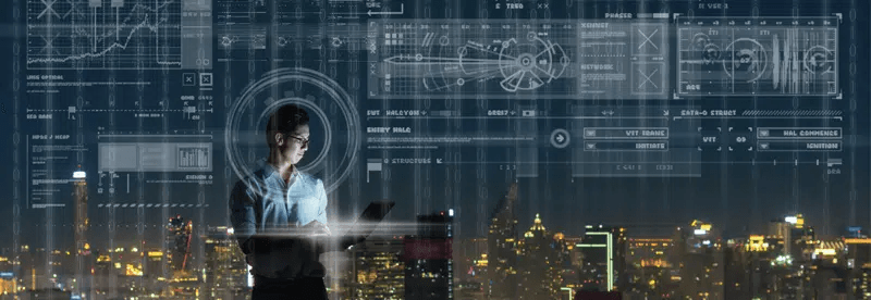 tech person in data center