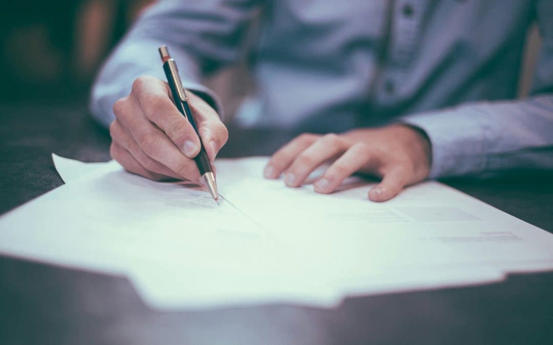signing document